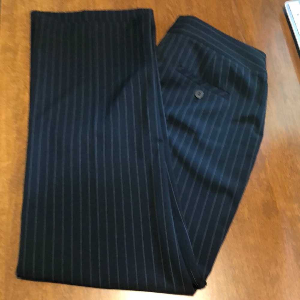 Black pin striped dress pants size 8P